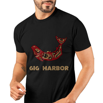 Native American T-Shirts, Vintage Native American Unisex T-Shirt/Hoodie/Sweatshirt HLT00 - Gig Harbor Washington Native American Salmon Fishermen Gift T-Shirt