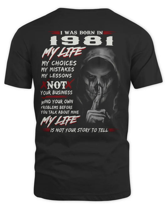 I WAS BORN IN 1981 US1981 (SKU07-1981)