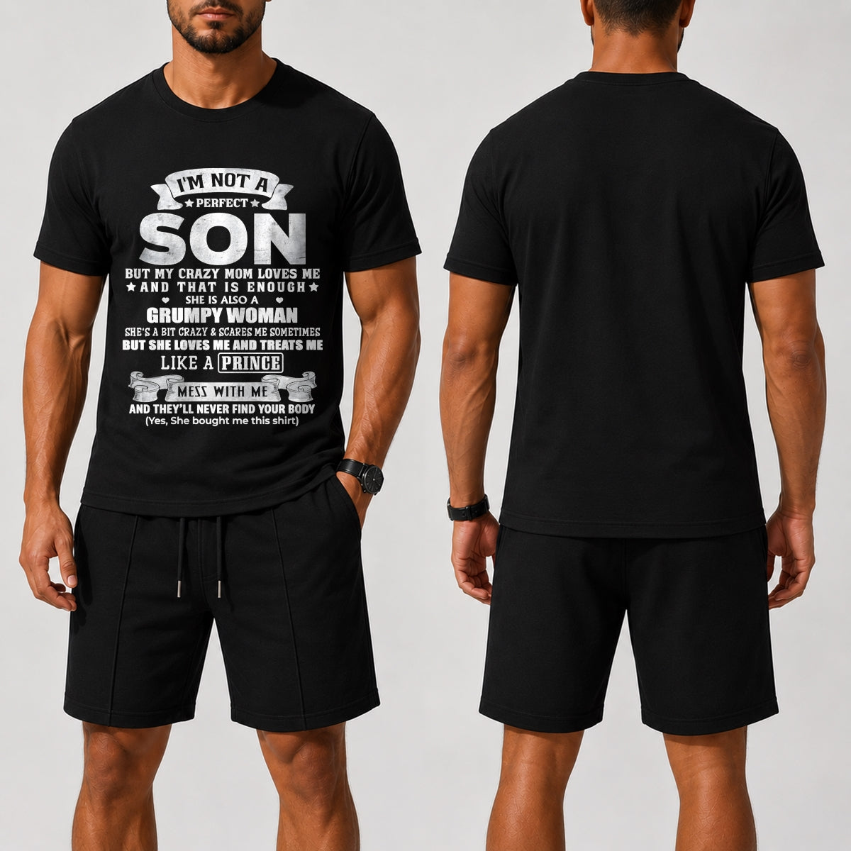 I'm Not A Perfect Son But My Crazy Mom Love Me - Birthday Gift From Mom / Woman - ccdi00 A09-739