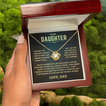 To My Daughter From Dad Necklace