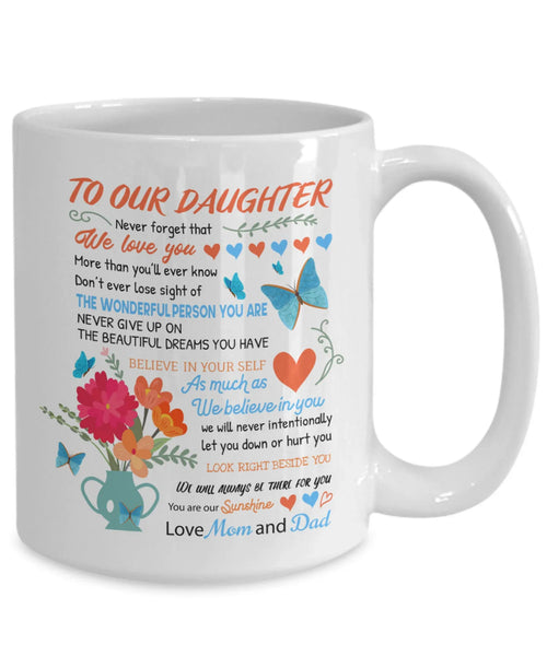 TO DAUGHTER MUG - GIFT FROM MOM & DAD - NTTD00