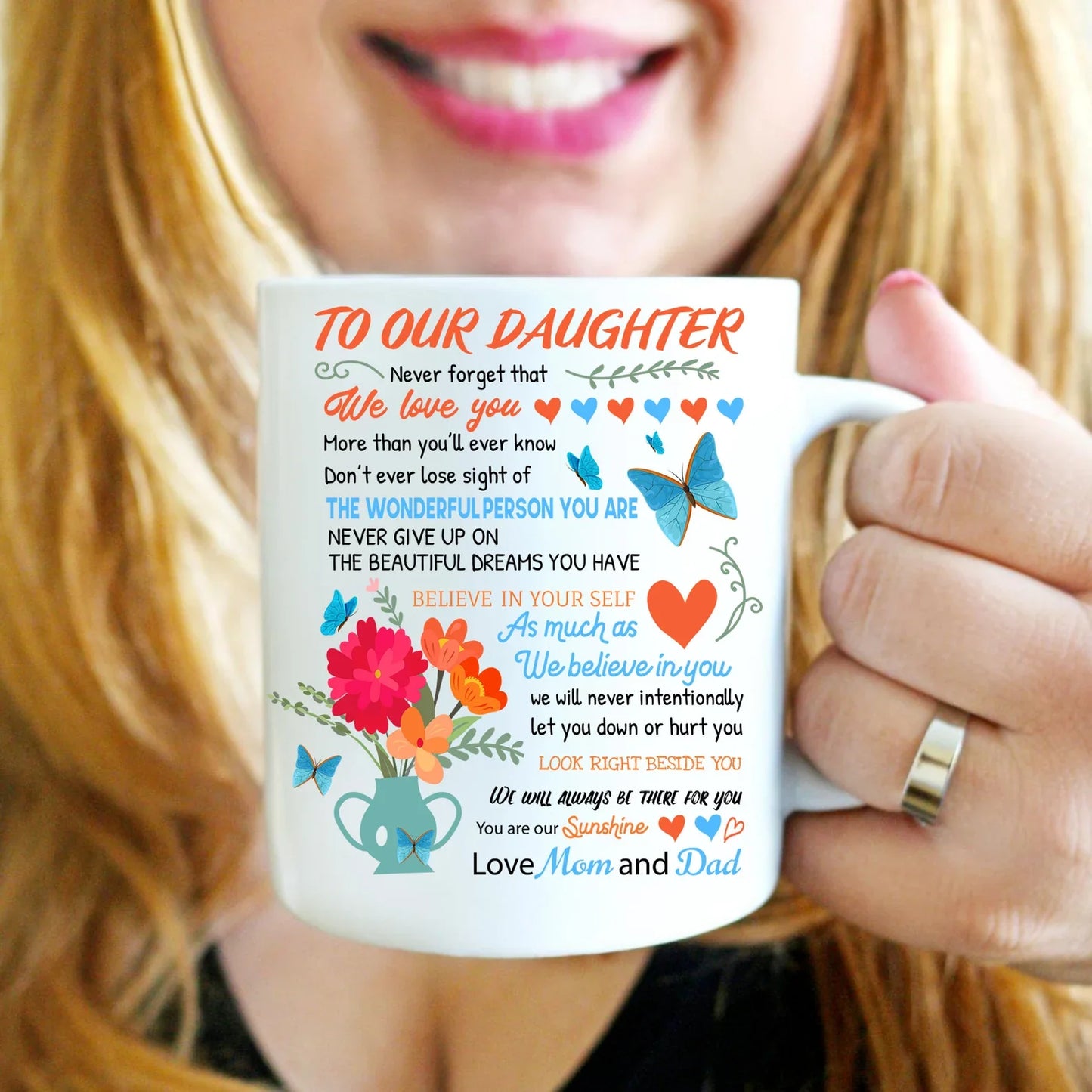TO DAUGHTER MUG - GIFT FROM MOM & DAD - NTTD00