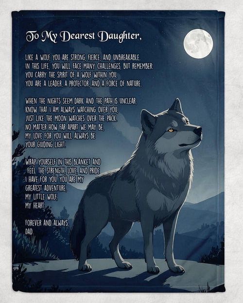 Special Gift For Your Daughter Blanket - From Dad (SKUB06-90)