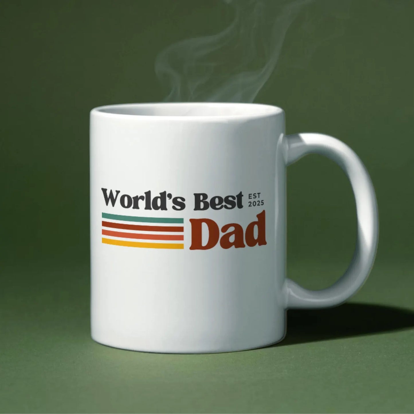TO THE BEST DAD EST 2025 MUG - GIFT FROM DAUGHTER - NTTD00