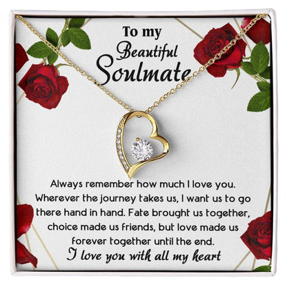 TO MY SOULMATE - GIFT FROM HUSBAND "Until The End" - Forever Love Necklace
