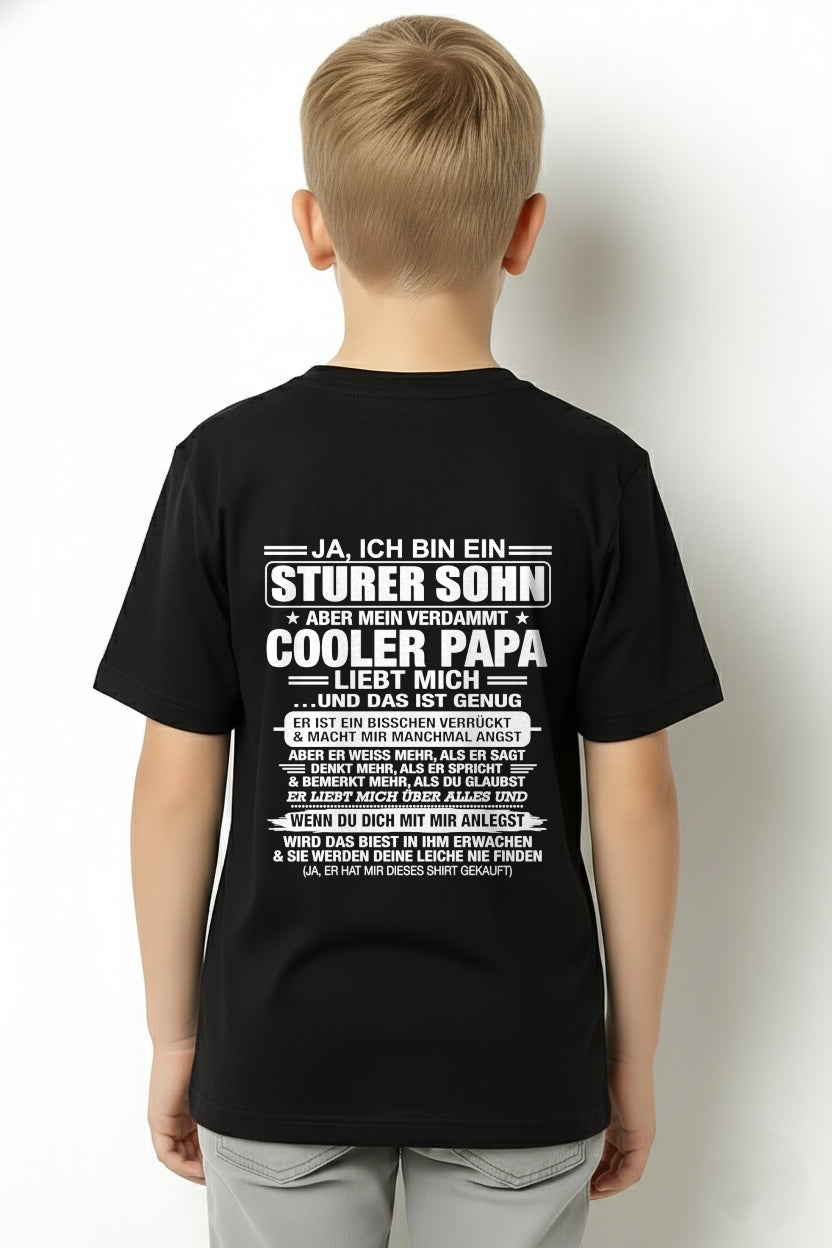 DEU00 - JA, ICH BIN EIN STURER SOHN T-SHIRT – GEBURTSTAGSGESCHENK VON EINEM -PAPA - ccdi00 (SKU2606-87-00)