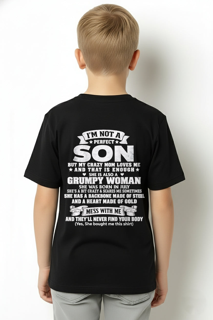 July - I'm Not A Perfect Son But My Crazy Mom Love Me - Birthday Gift From July Mom / Woman - ccdi07 (SKU2609-347-07)