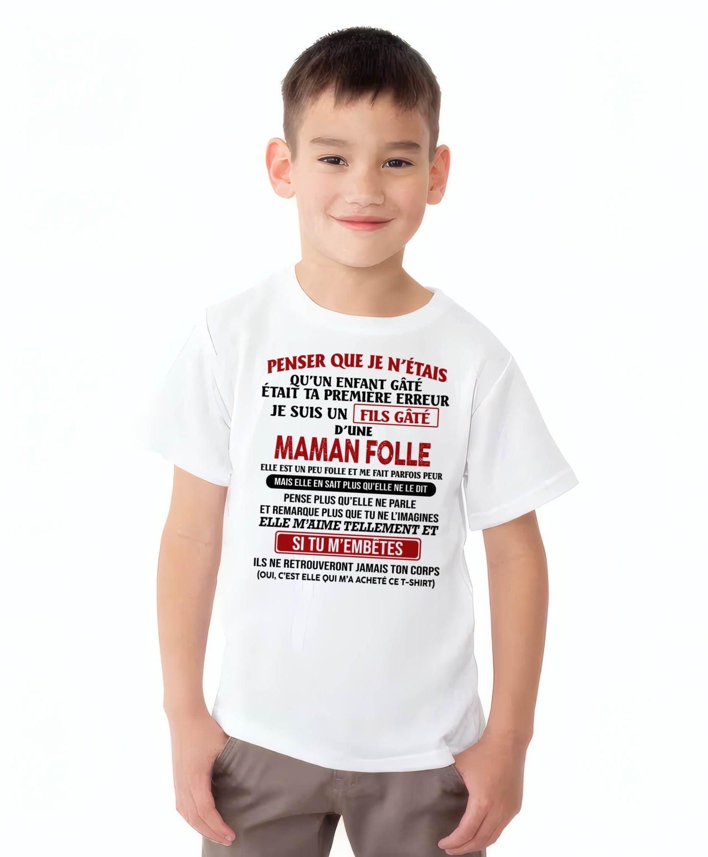 JE SUIS UN FILS GÂTÉ – CADEAU DE MAMAN - fr00 / ccdi00 (SKU12-186)