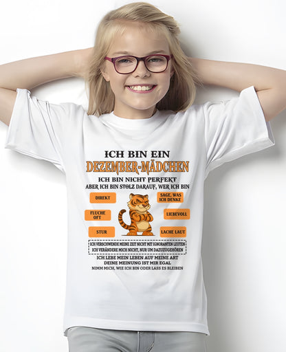 DEU12 - "ICH BIN EIN DEZEMBER-MÄDCHEN" – Geburtstagsgeschenk für Dezember-Mädchen – FMA ccdi12 (SKU2605-369-12)