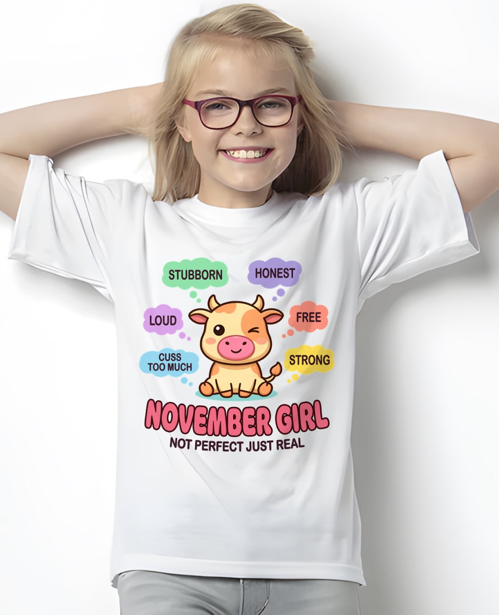 NOVEMBER GIRL, NOT PERFECT JUST REAL - Birthday Gift For November Girls - fma ccdi11 - (SKU2604-161-11)