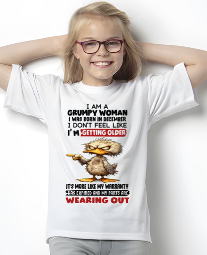 ccdi12 - Funny Grumpy Woman Shirt Born in December – Birthday Gift Idea - FMA (SKU2602-175-12)