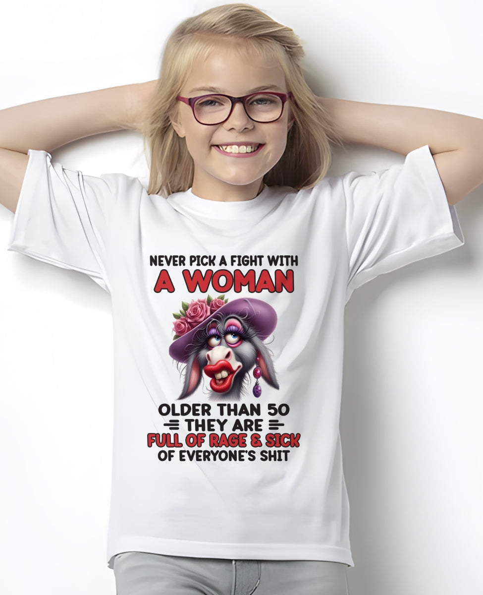ccdi00 - NEVER PICK A FIGHT WITH A WOMAN OLDER THAN 50 - (SKU2603-38)