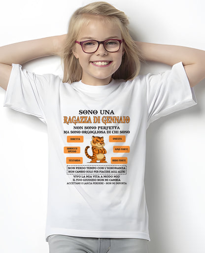 ITA - “SONO UNA RAGAZZA DI GENNAIO” – Regalo di compleanno per ragazze nate a gennaio – FMA CCDI01 (SKU2605-335-01)