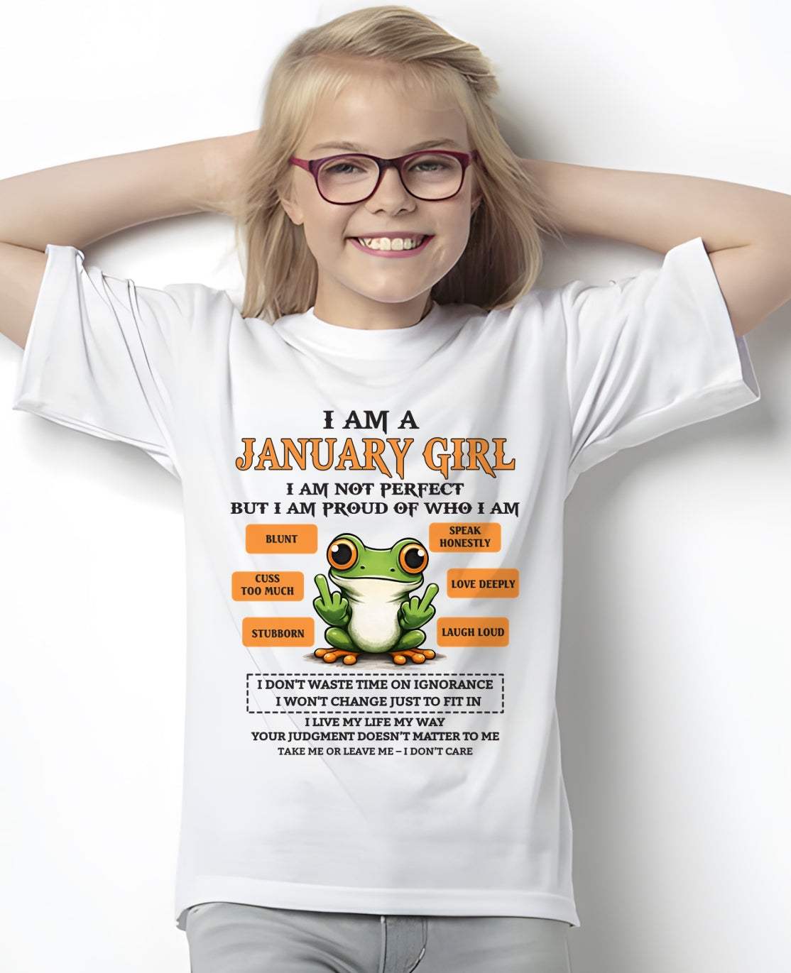 "I AM A JANUARY GIRL" - Birthday Gift For January Girls - FMA ccdi01 (SKU2602-189-01)