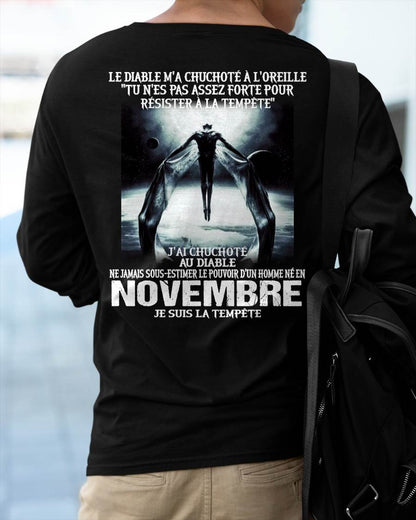 Je Suis la Tempête – Ne Jamais Sous-Estimer le Pouvoir d’un Homme Né en Novembre – T-Shirt Homme - male fr11 / CCDI11 (SKU26T-01160-11)