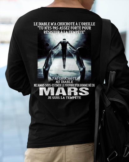Je Suis la Tempête – Ne Jamais Sous-Estimer le Pouvoir d’un Homme Né en Mars – T-Shirt Homme - male fr03 / CCDI03 (SKU26T-01160-03)