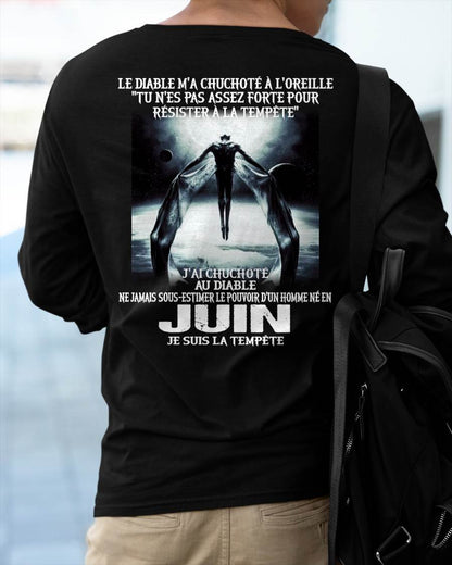 Je Suis la Tempête – Ne Jamais Sous-Estimer le Pouvoir d’un Homme Né en Juin – T-Shirt Homme - male fr06 / CCDI06 (SKU26T-01160-06)