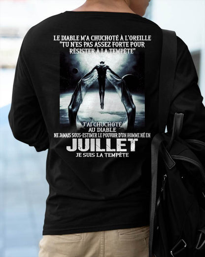 Je Suis la Tempête – Ne Jamais Sous-Estimer le Pouvoir d’un Homme Né en Juillet – T-Shirt Homme - male fr07 / CCDI07 (SKU26T-01160-07)