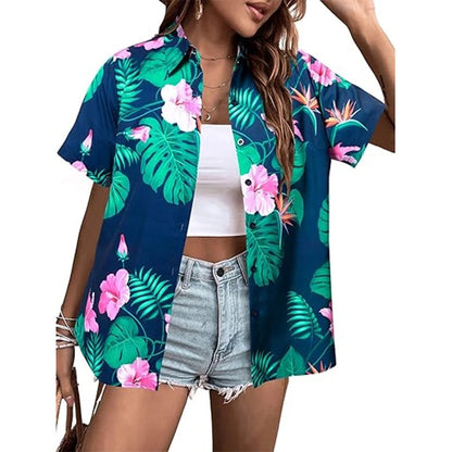 Hawaiian Shirt – Summer Casual Lapel Top