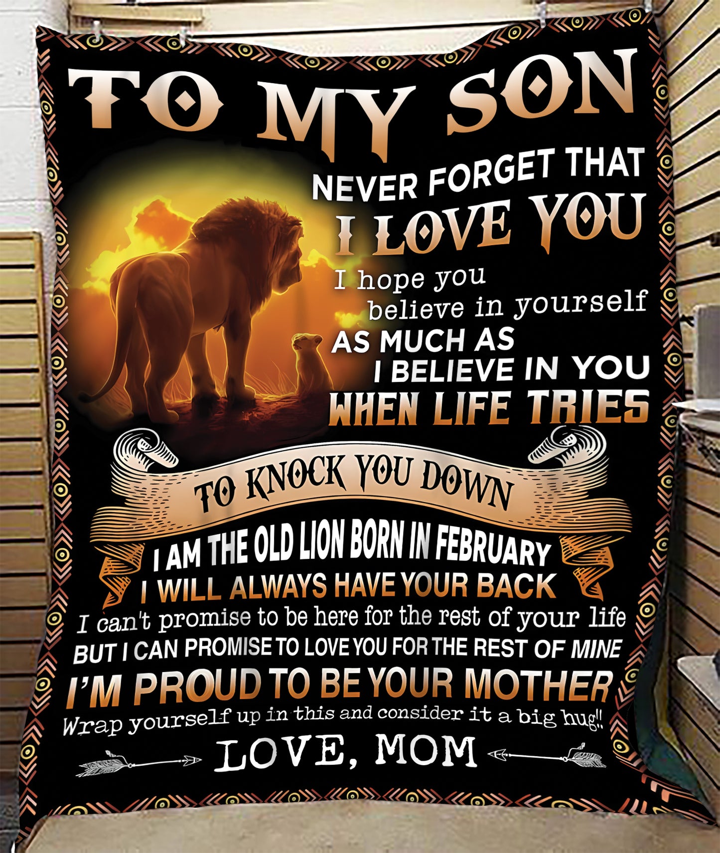 Special Gift For Your Son Blanket - From Mom (SKUB09-140-02)