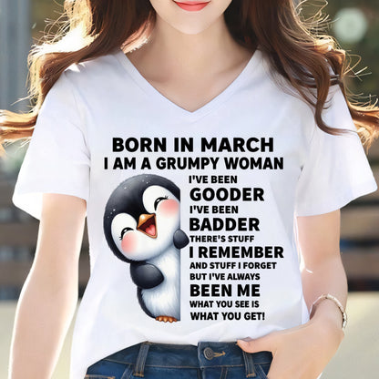 BORN IN MARCH I AM A GRUMPY WOMAN ccdi03 FMA (SKU09-95-03)