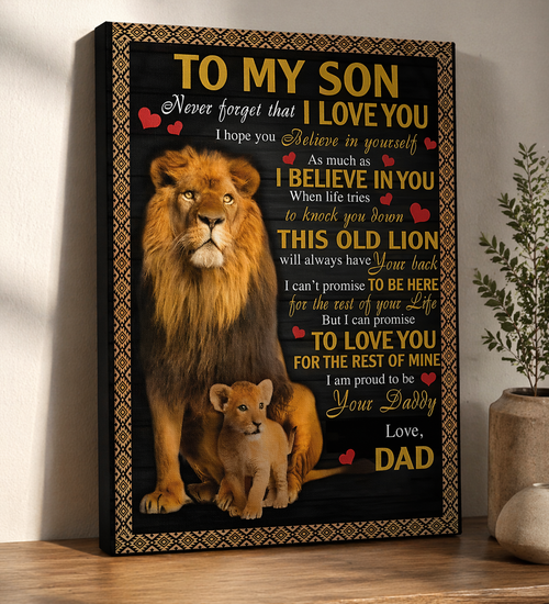 CANVAS FOR SON - BEST GIFT FROM DAD - NTTD00 (SKU2604-112)
