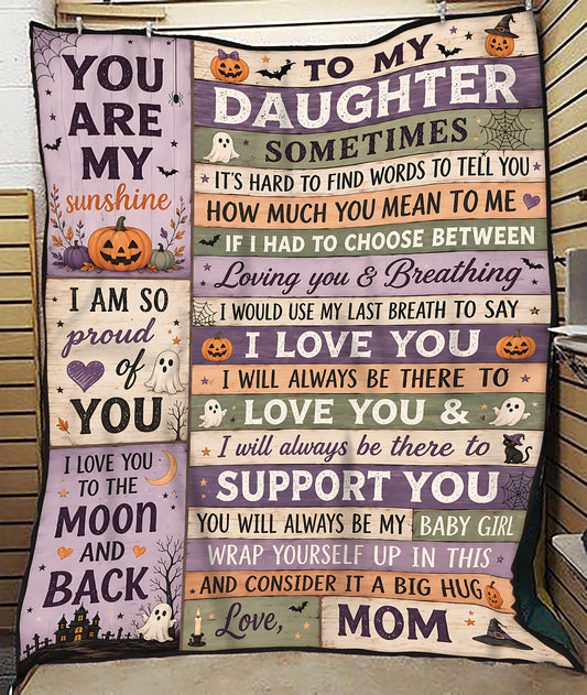 Halloween Blanket Gift for Your Daughter – From Mom (SKU2607-241)