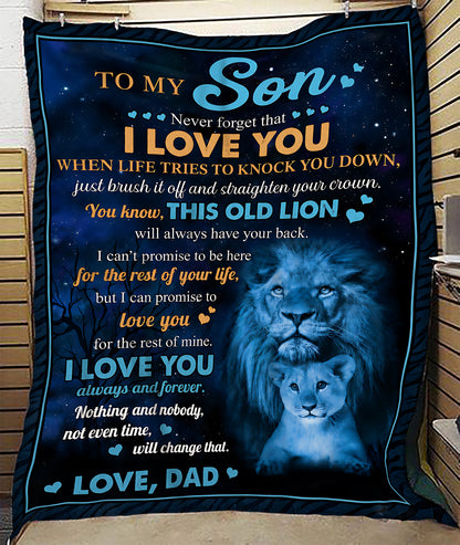 Special Gift For Your Son Blanket - From Dad (SKU2606-215)