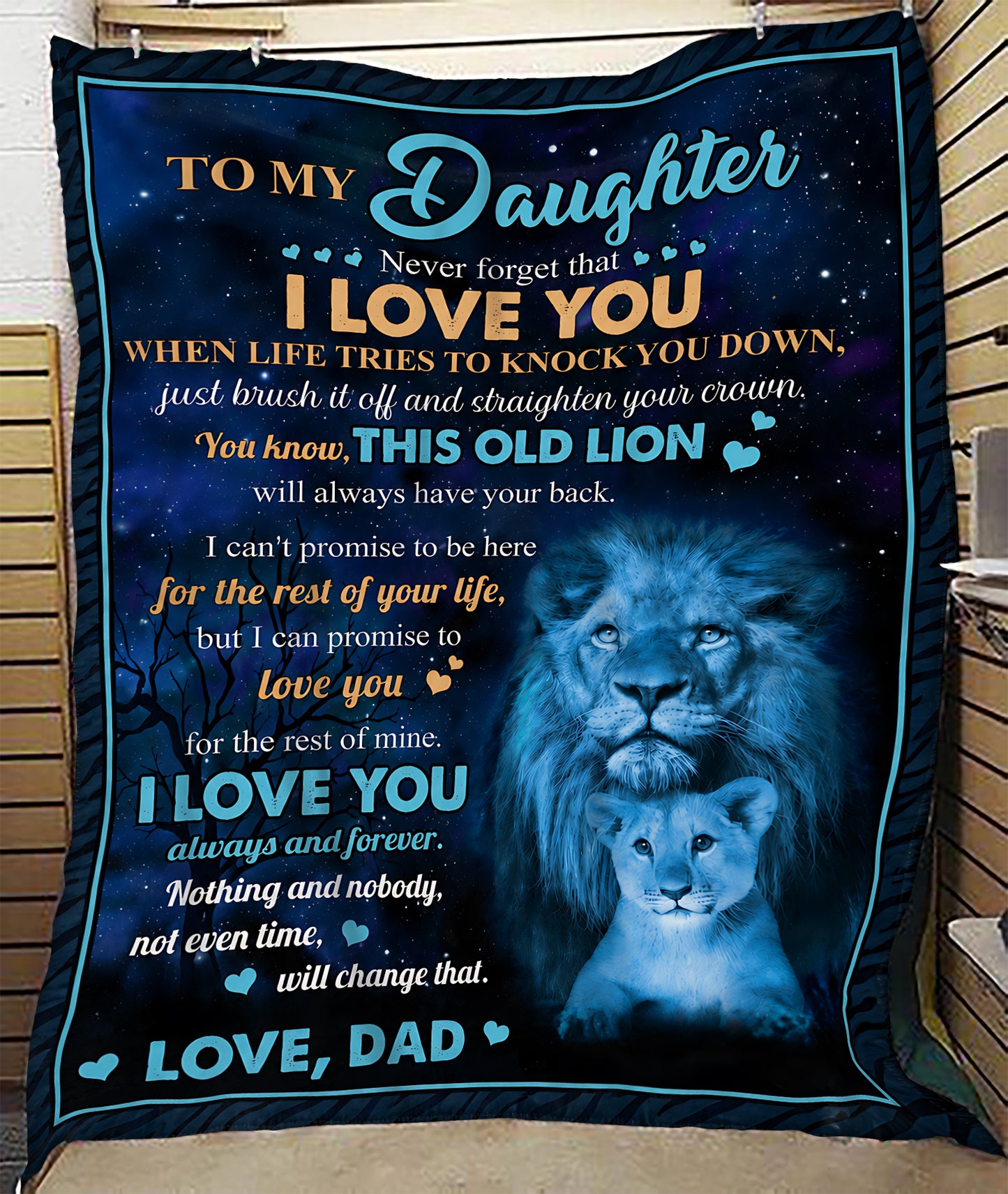 Special Gift For Your Daughter Blanket - From Dad (SKU2606-39)
