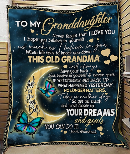BLANKET FOR GRANDDAUGHTER FROM GRANDMA FULL (SKUB-BLK-GMD2)