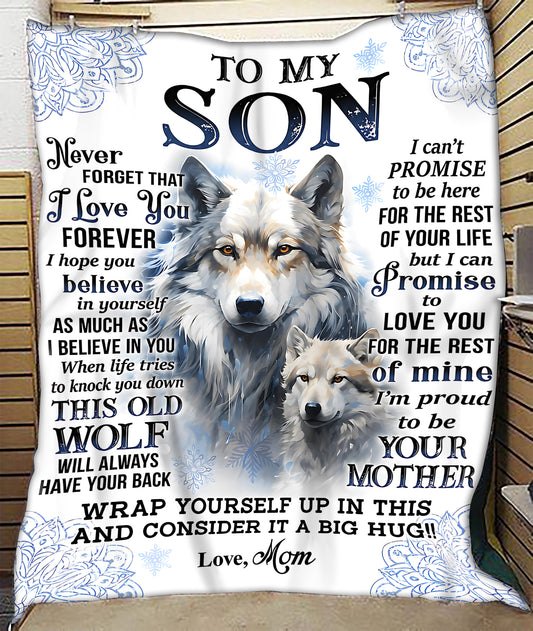Special Gift For Your Son Blanket - From Mom (SKU2606-309)