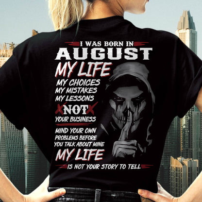 I WAS BORN IN AUGUST - FMA (SKU08-36-08)