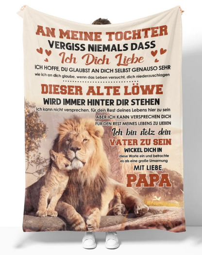 Besonderes Geschenk für deine Tochter – Decke von Papa