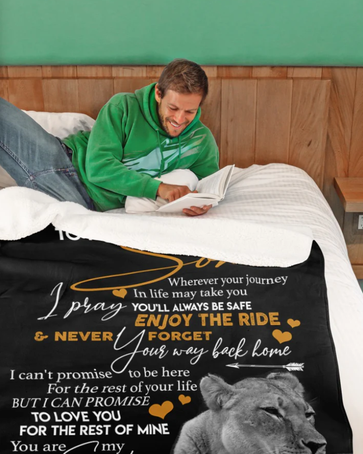 Special gift for Son - from mom Blanket (SKUB06-105)