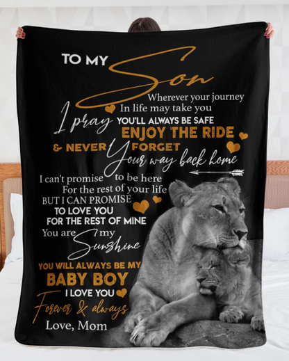 Special gift for Son - from mom Blanket (SKUB06-105)