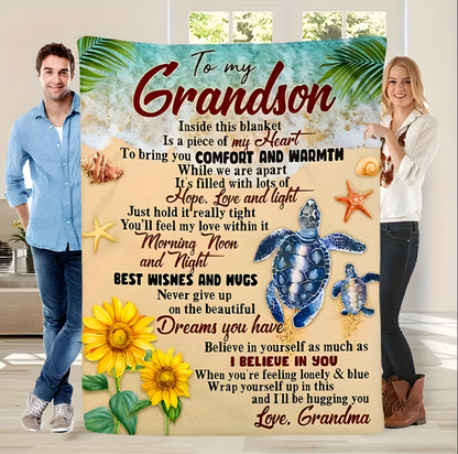 Special Gift For Your Grandson Blanket - From Grandma