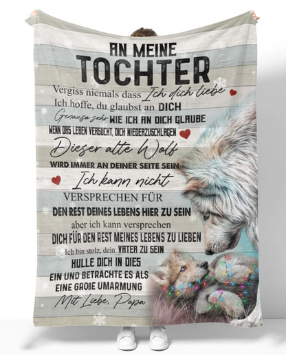 Besonderes Geschenk für deinen Tochter – Decke von Papa