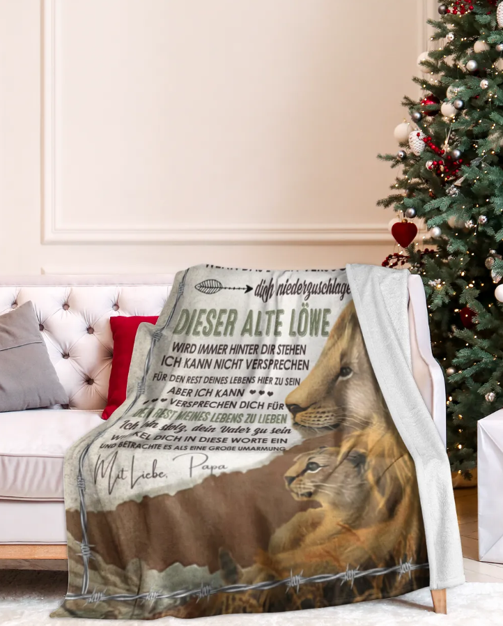 Besonderes Geschenk für deinen Tochter – Decke von Papa