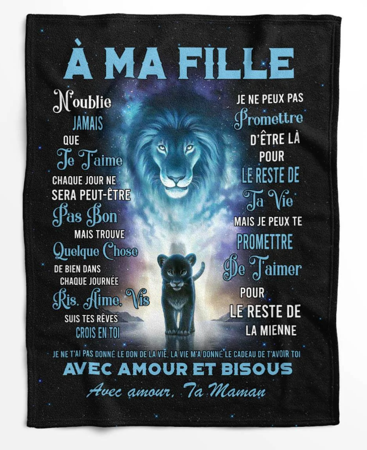 Cadeau Spécial Pour Ma Fille Couverture – De Maman (SKU26B-01129)