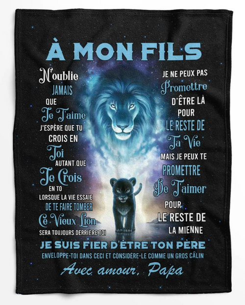 Cadeau Spécial Pour Ton Fils Couverture - De Papa (SKU2610-10)