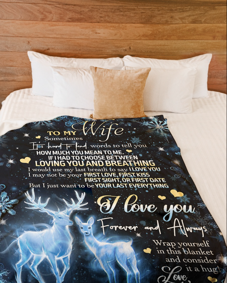 Special Gift For Your Wife Blanket - From Husband FULL