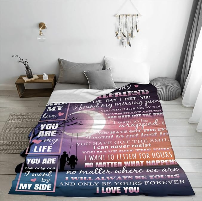 Special Gift For Your Girlfriend Blanket - From Boyfriend FULL