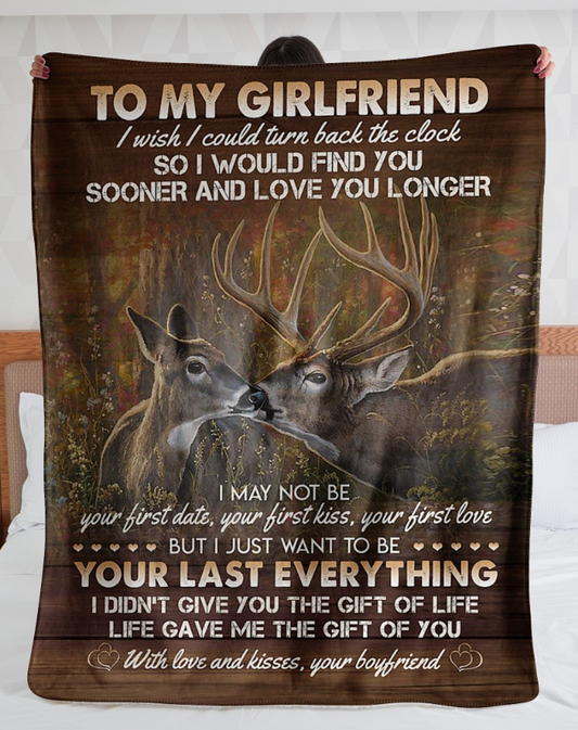 Special Gift For Your Girlfriend Blanket - From Boyfriend FULL