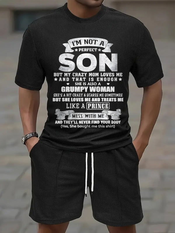I'm Not A Perfect Son But My Crazy Mom Love Me - Birthday Gift From Mom / Woman - ccdi00 A09-739