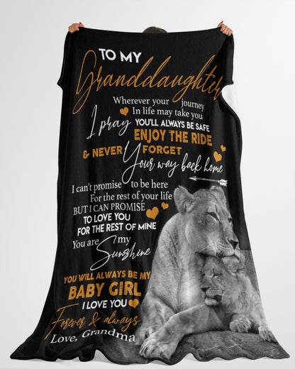 Special Gift For Your Granddaughter Blanket - From Grandma