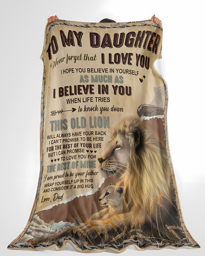 Special Gift For Your Daughter Blanket - From Dad