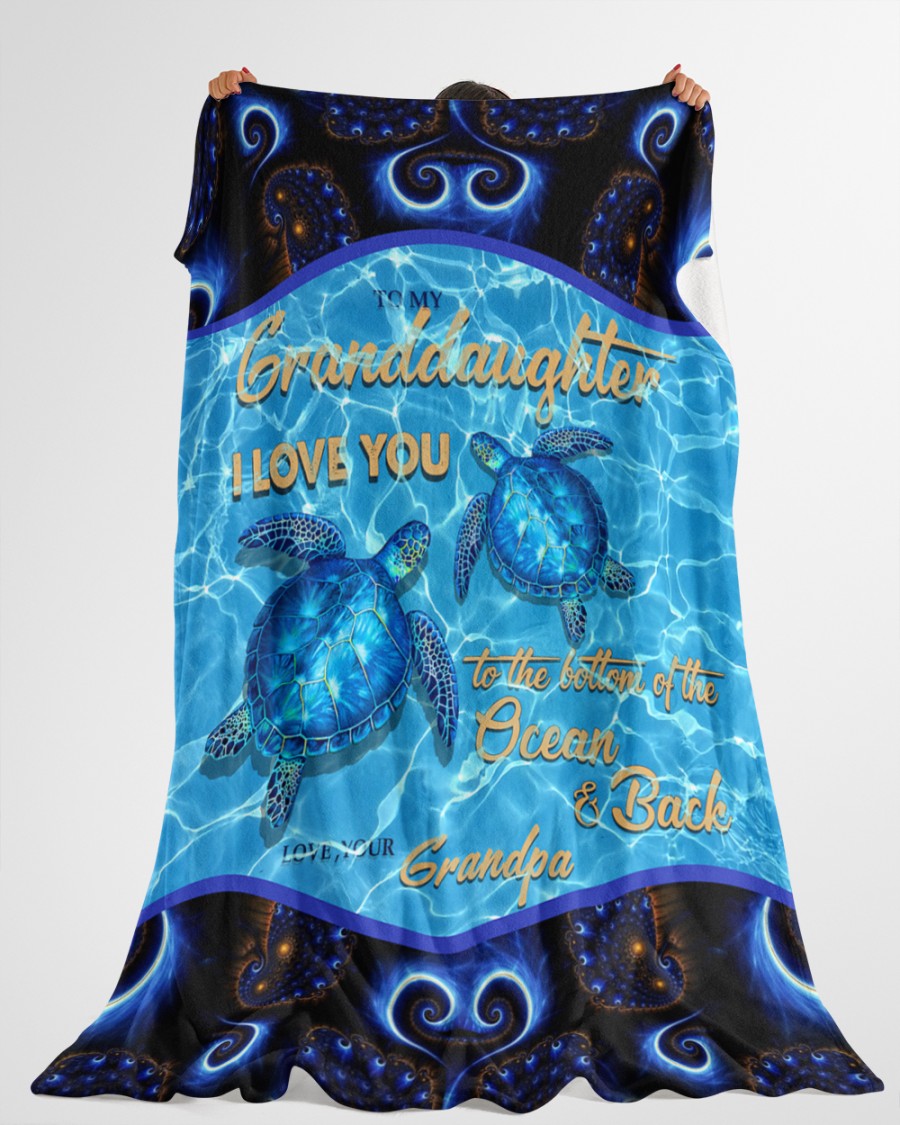Special Gift For Your Granddaughter Blanket - From Grandpa