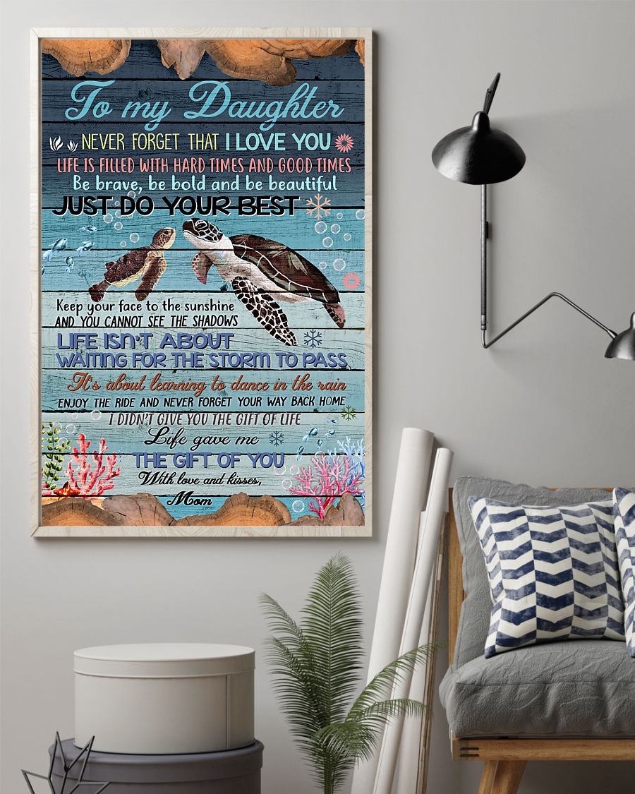To My Daughter From Mom Canvas