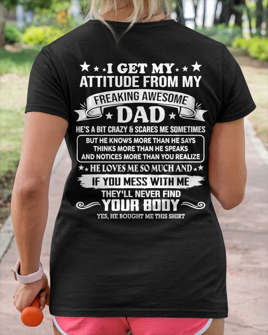 ccdi01 - Freaking Awesome Dad - Birthday Gift From January Dad / Man - (SKU2604-181-01)