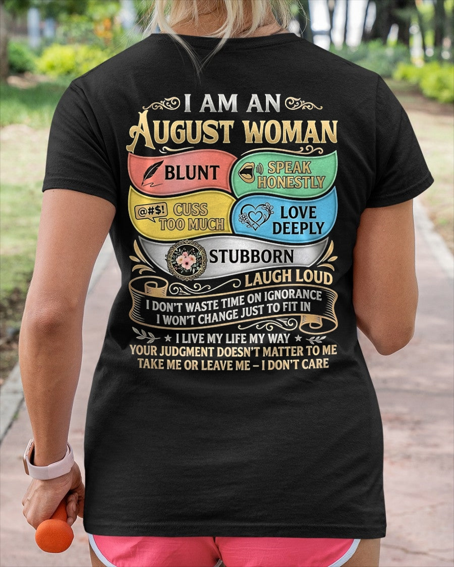 "I AM AN AUGUST GIRL" - Birthday Gift For August Girls - FMA ccdi08 (SKU2604-57-08)